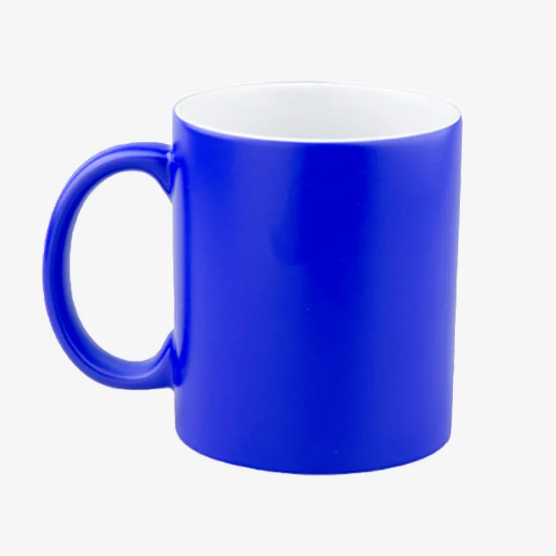 Taza 11 Oz fluorescente de color  Azúl para sublimar
