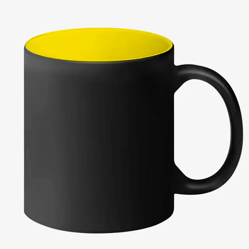 Taza mágica con color interior 11oz amarillo