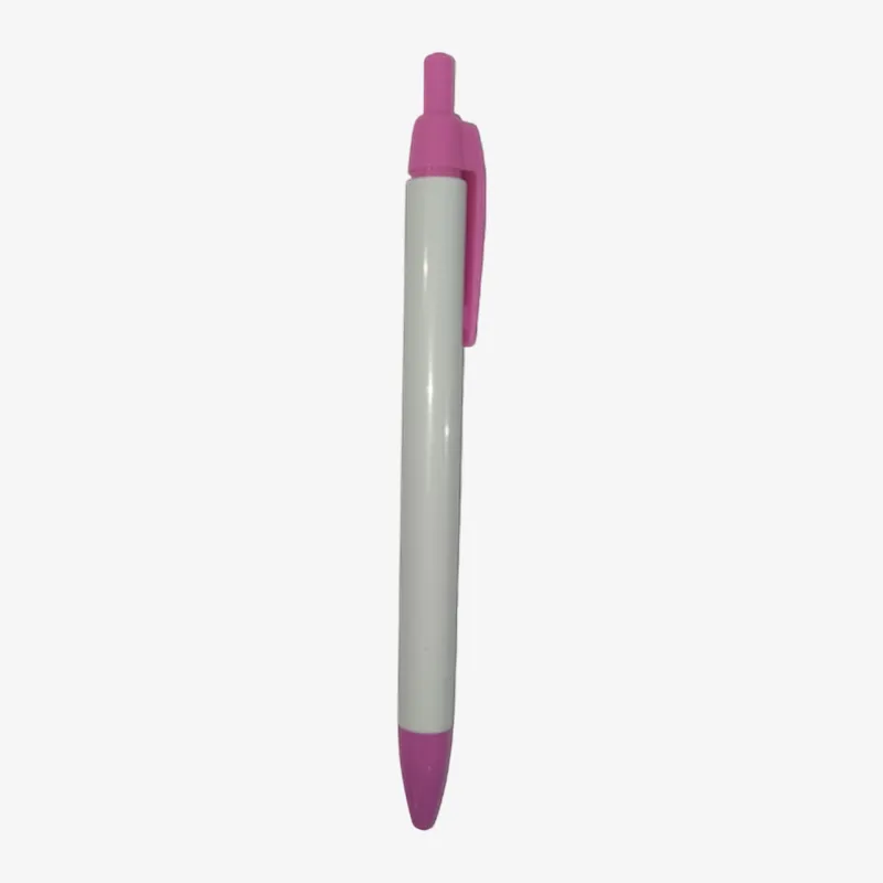 Bolígrafos blanco y rosado