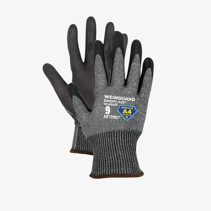 Guantes de Corte color gris recubierto de Nitrilo A4 Talla 8