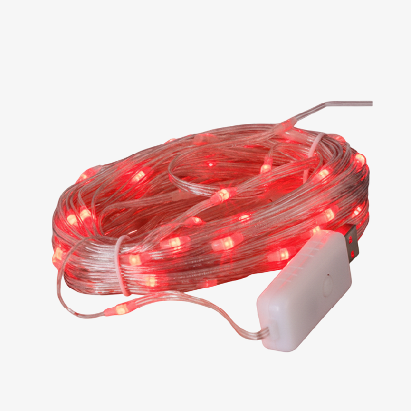 Luces de Navidad, color rojo, 10m, modernas