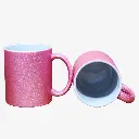 Taza 11 oz  brillante de color Rosado para sublimar