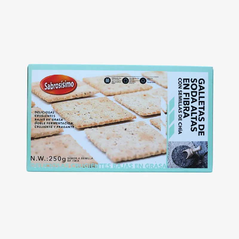 Galletas de soda con semillas de chía