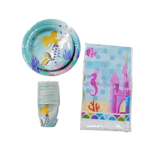 Set de artículos para fiesta (temática Sirenita)