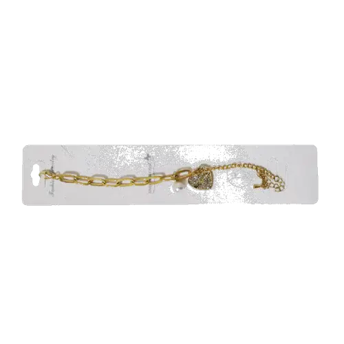 Pulsera con dije de corazón "Moderna"