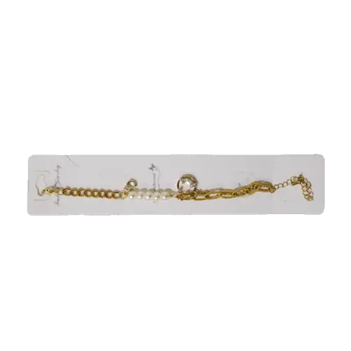 Pulsera de cadena y perlas "Diva"