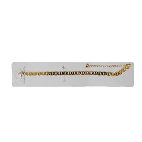 Pulsera dorada Mujer bonita