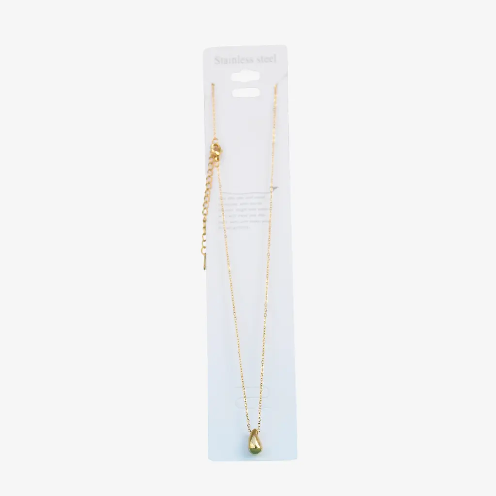 Collar fino con dije Gota de Lluvia