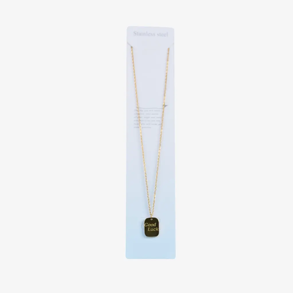 Collar de cadena fina con dije Amor Secreto
