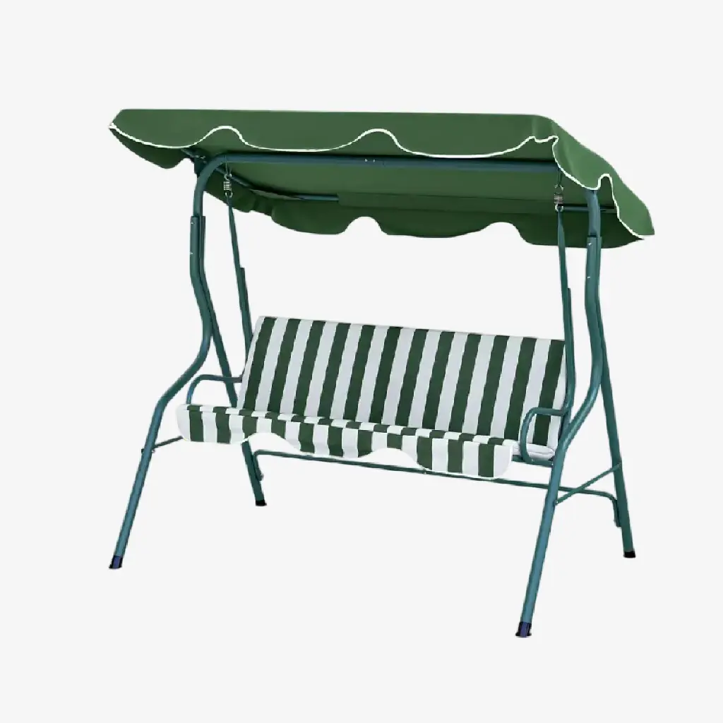 Silla columpio para jardín Verde 1.82*0.57*0.3m