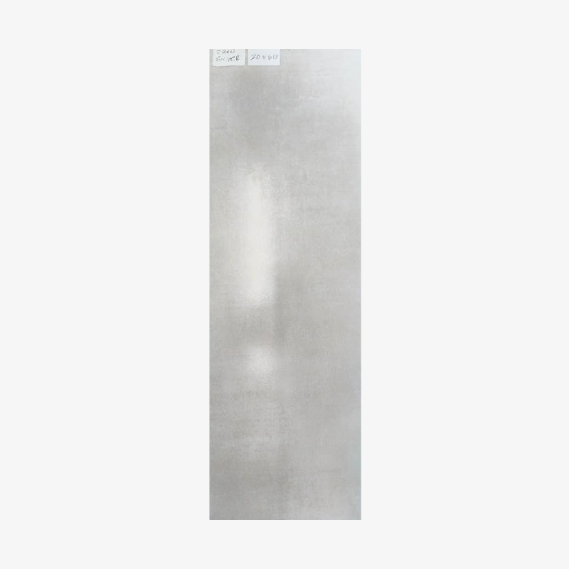 Loza de  Cerámica color Iron Silver Mate 20x60cm
