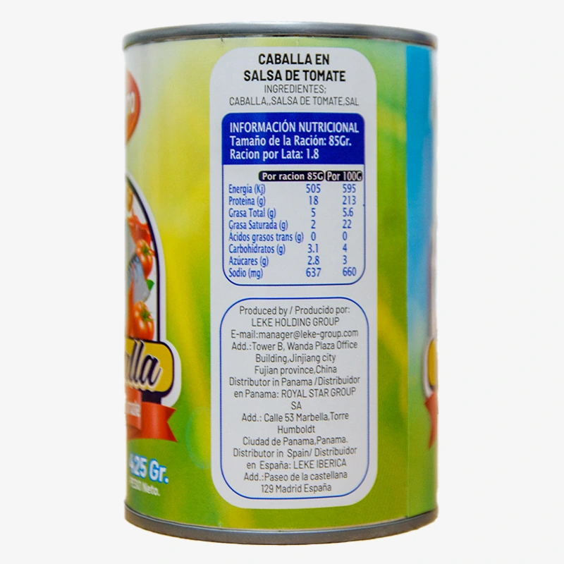 Caballa en salsa de tomate 425g