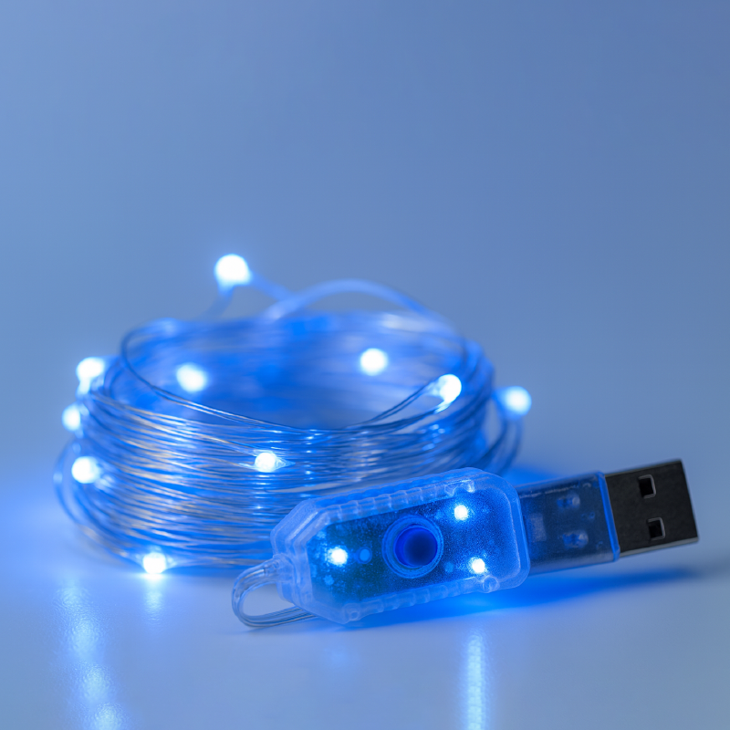 Luces LED decorativas de color azul (10m) Modernas