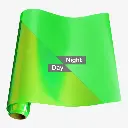 Vinilo de corte textil efecto luminoso de transferencia de calor verde 0,50m*25m