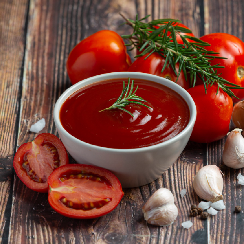 Pasta de tomate doble concentrado condimentado 800g