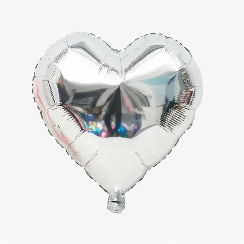 Globo con forma de corazón de varios colores