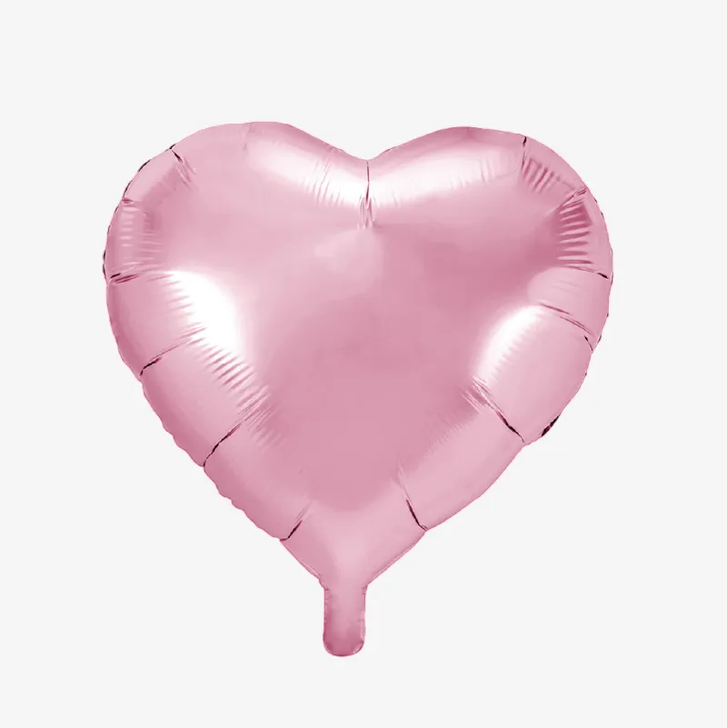 Globo con forma de corazón de varios colores