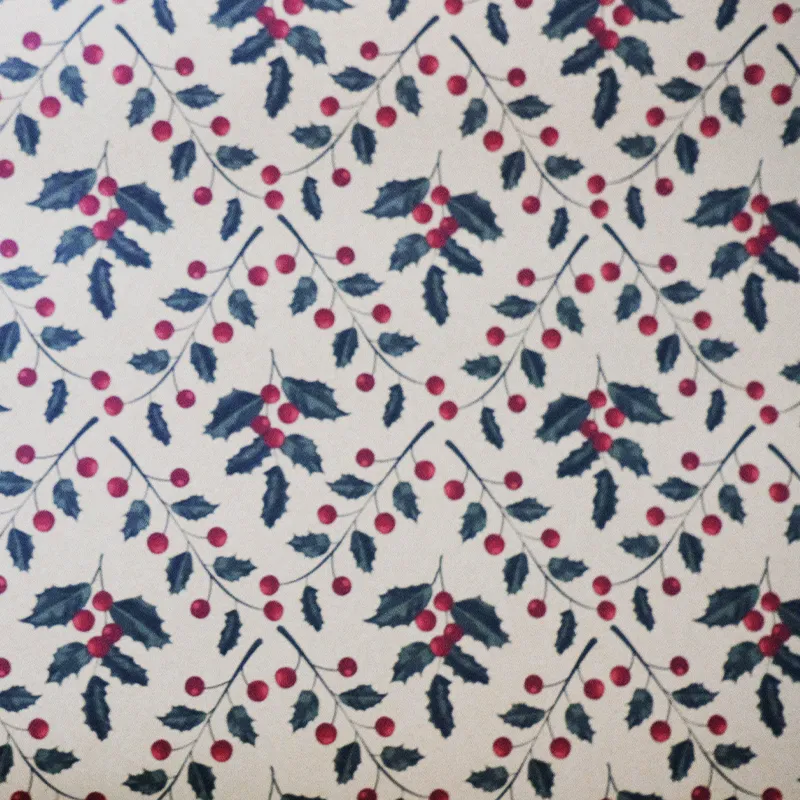 Papel de regalo estilo navideño (Renos y muérdago) (PZ039)