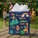 Bolsa de regalos con animales (grande) ZD030A