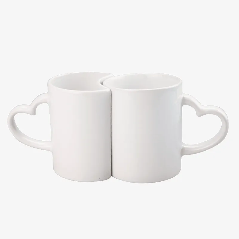 Taza Blanca (Pareja con asa corazón)