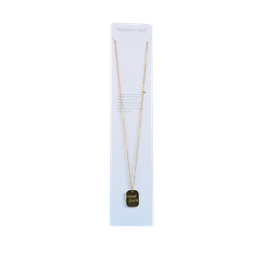[NH09COL800] Collar de cadena fina con dije Good Luck