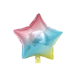 [NH09GPAPES2000] Globo con forma de estrella color arcoíris 