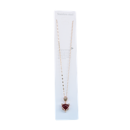[NH09COE800] Collar con rubí "Elegancia eterna"